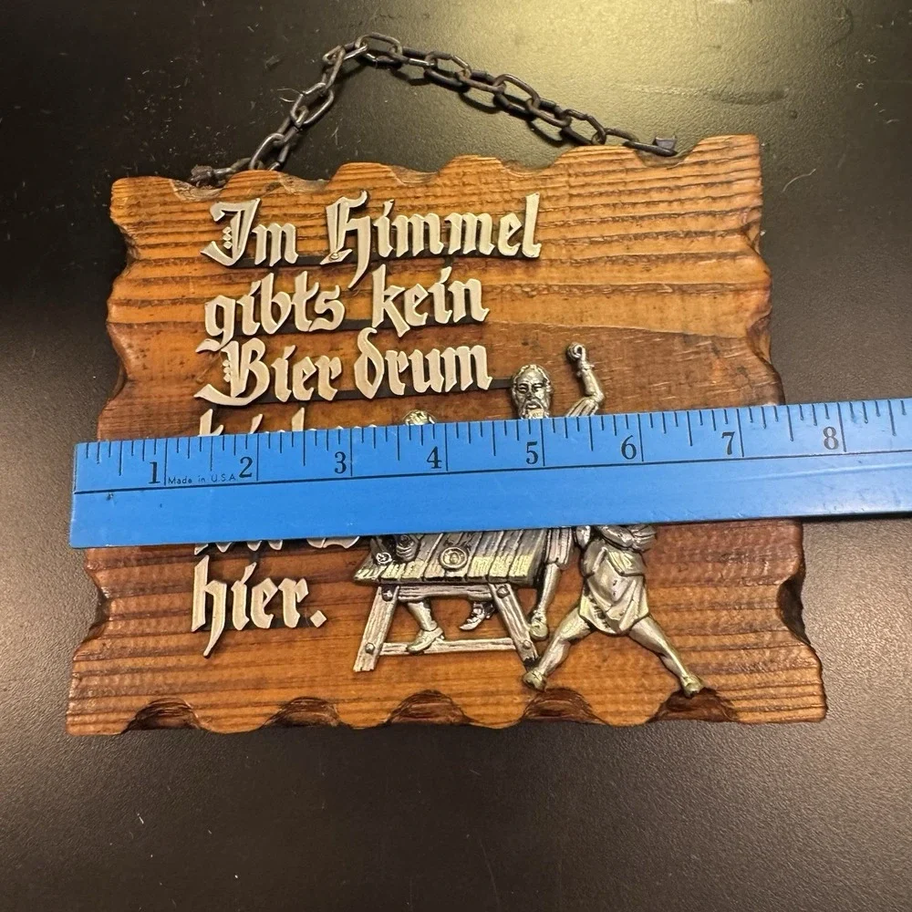 Wooden  Plaque Castle Core German 
